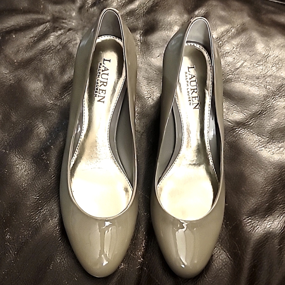 Lauren Ralph Lauren “Hala” Gray Mid Heel